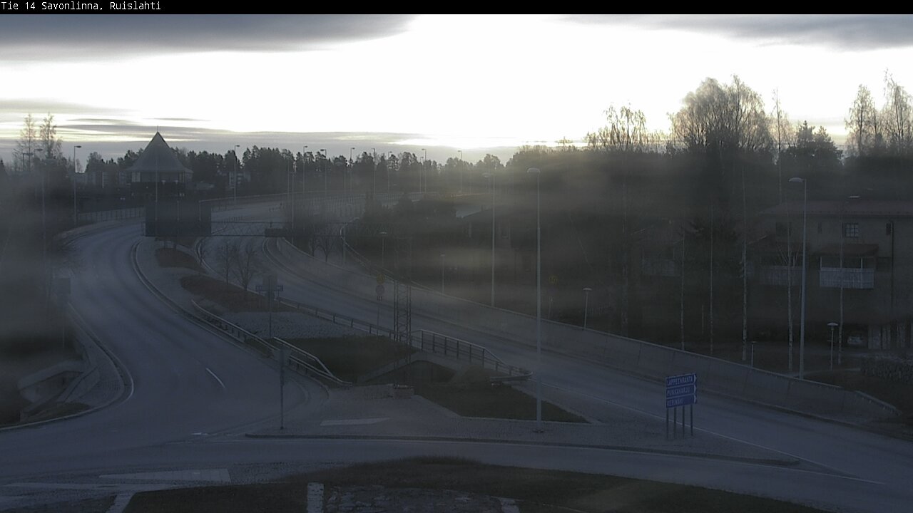 Weather Camera Image Väg 14 Nyslott, Ruislahti, Savonlinna, Etelä-Savo