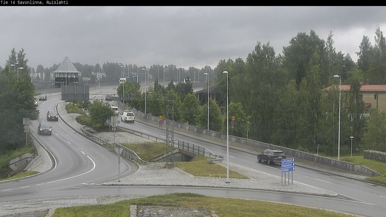 Weather Camera Image Väg 14 Nyslott, Ruislahti, Savonlinna, Etelä-Savo
