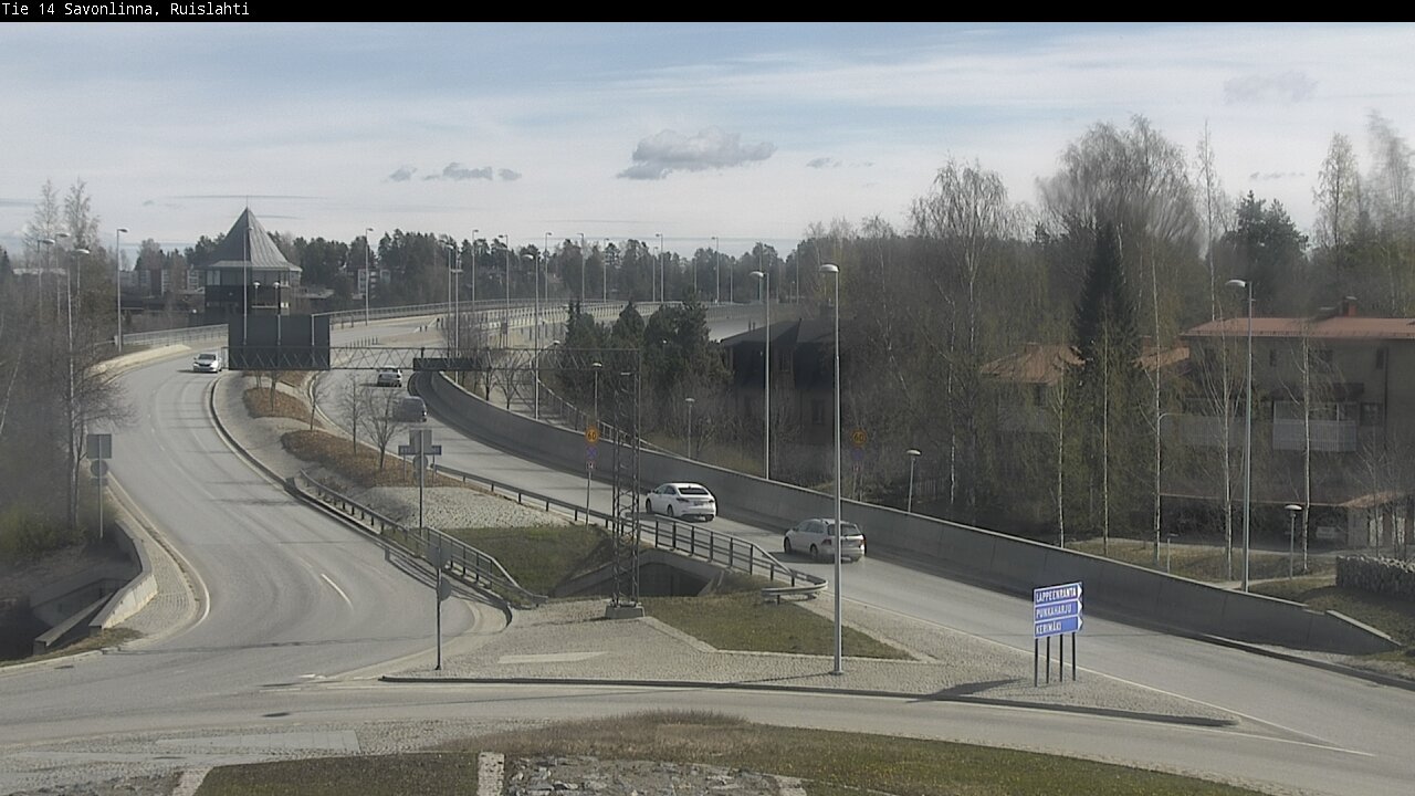 Weather Camera Image Väg 14 Nyslott, Ruislahti, Savonlinna, Etelä-Savo