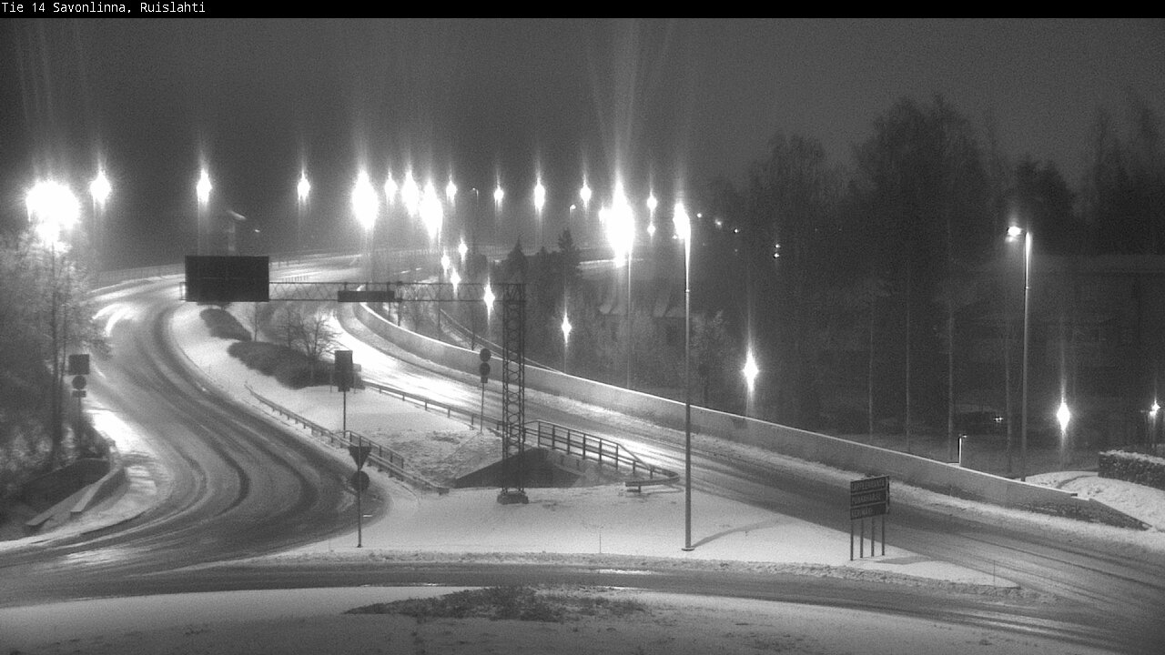 Weather Camera Image Väg 14 Nyslott, Ruislahti, Savonlinna, Etelä-Savo