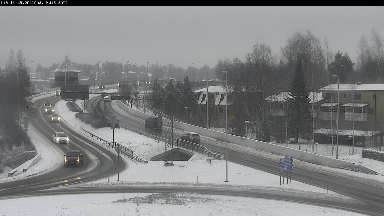 Weather Camera Image Väg 14 Nyslott, Ruislahti, Savonlinna, Etelä-Savo