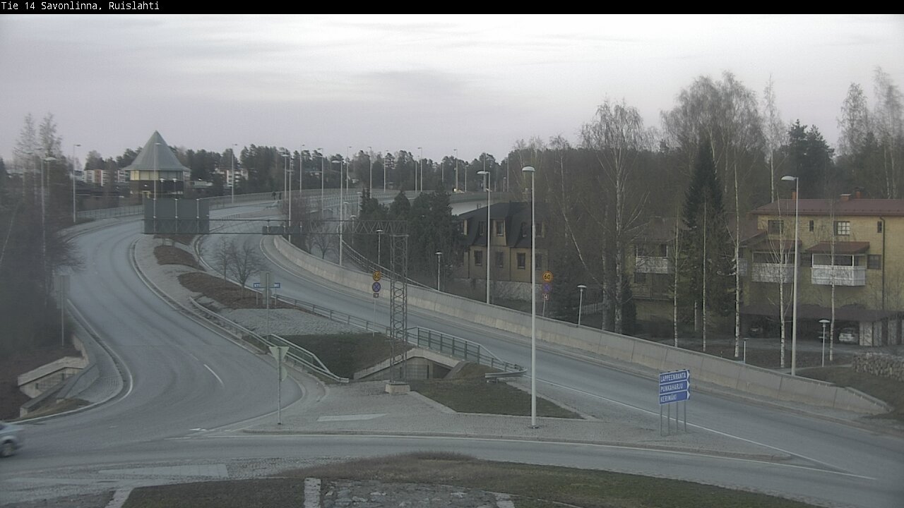 Weather Camera Image Väg 14 Nyslott, Ruislahti, Savonlinna, Etelä-Savo