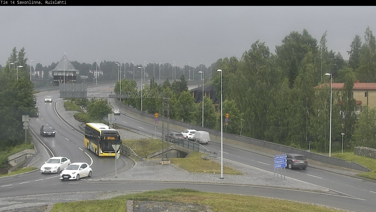 Weather Camera Image Road 14 Savonlinna, Ruislahti, Savonlinna, Etelä-Savo