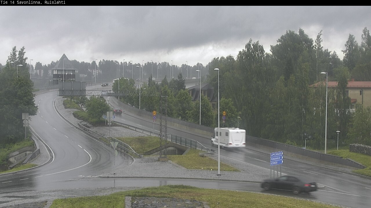 Weather Camera Image Väg 14 Nyslott, Ruislahti, Savonlinna, Etelä-Savo