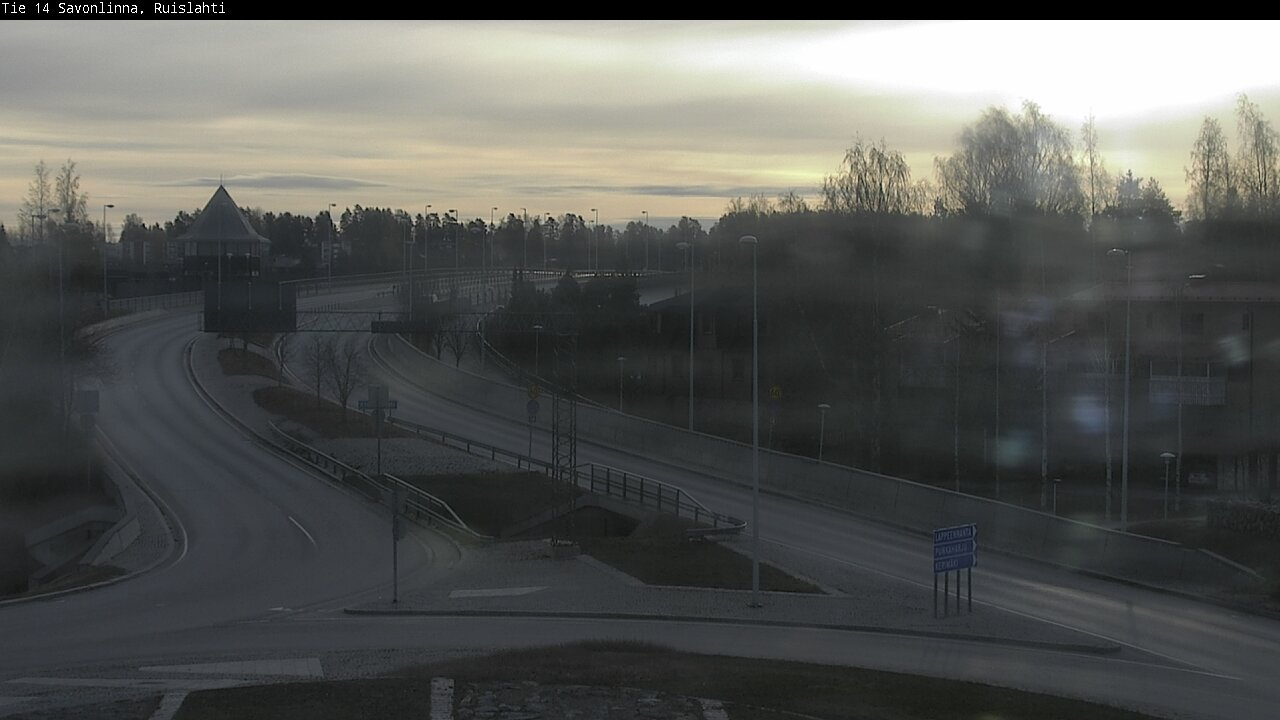 Weather Camera Image Väg 14 Nyslott, Ruislahti, Savonlinna, Etelä-Savo