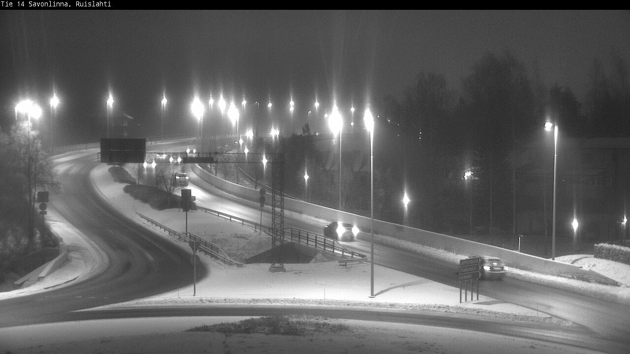 Weather Camera Image Väg 14 Nyslott, Ruislahti, Savonlinna, Etelä-Savo