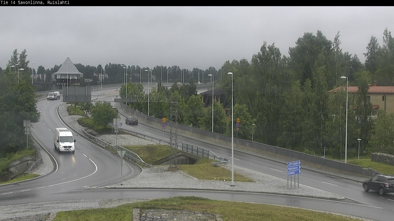Weather Camera Image Väg 14 Nyslott, Ruislahti, Savonlinna, Etelä-Savo