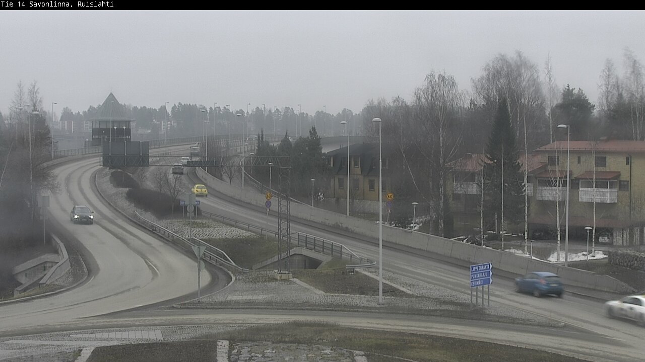 Weather Camera Image Väg 14 Nyslott, Ruislahti, Savonlinna, Etelä-Savo