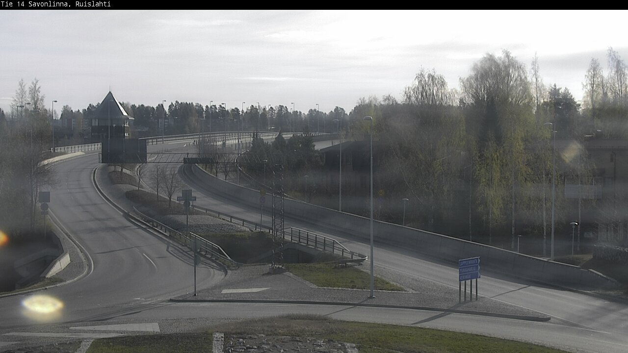 Weather Camera Image Road 14 Savonlinna, Ruislahti, Savonlinna, Etelä-Savo