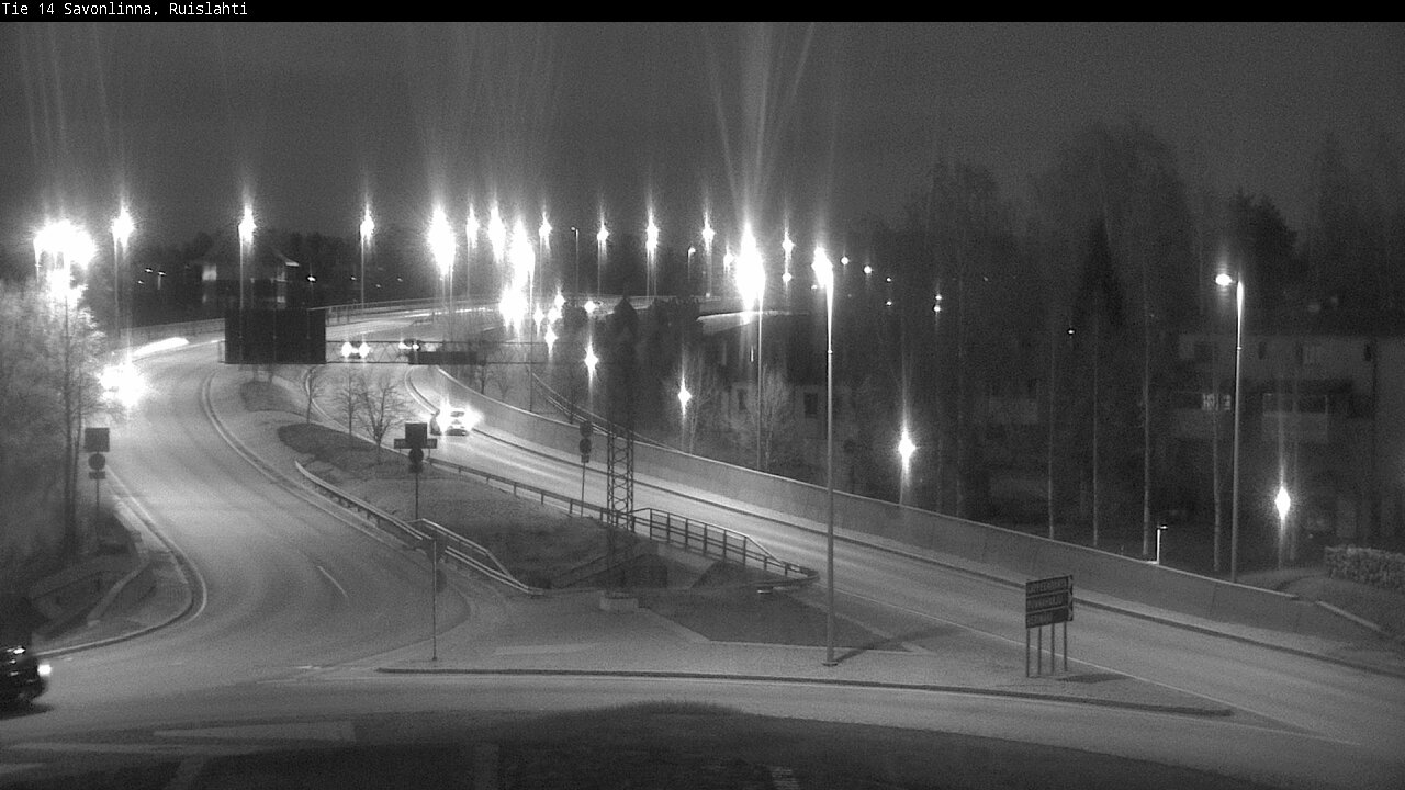 Weather Camera Image Väg 14 Nyslott, Ruislahti, Savonlinna, Etelä-Savo