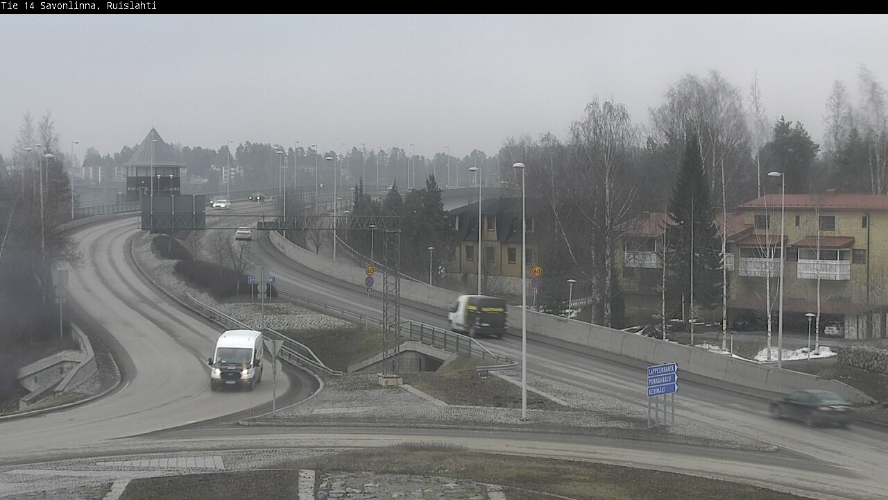 Weather Camera Image Väg 14 Nyslott, Ruislahti, Savonlinna, Etelä-Savo