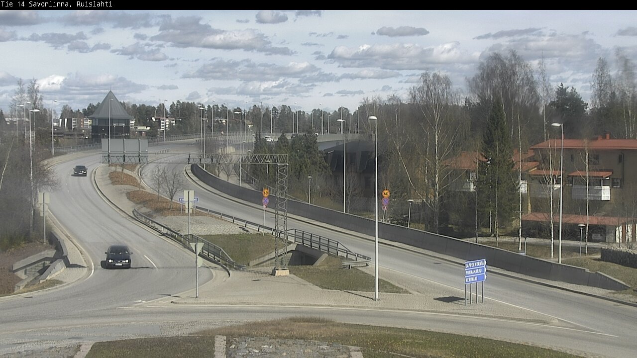 Weather Camera Image Väg 14 Nyslott, Ruislahti, Savonlinna, Etelä-Savo