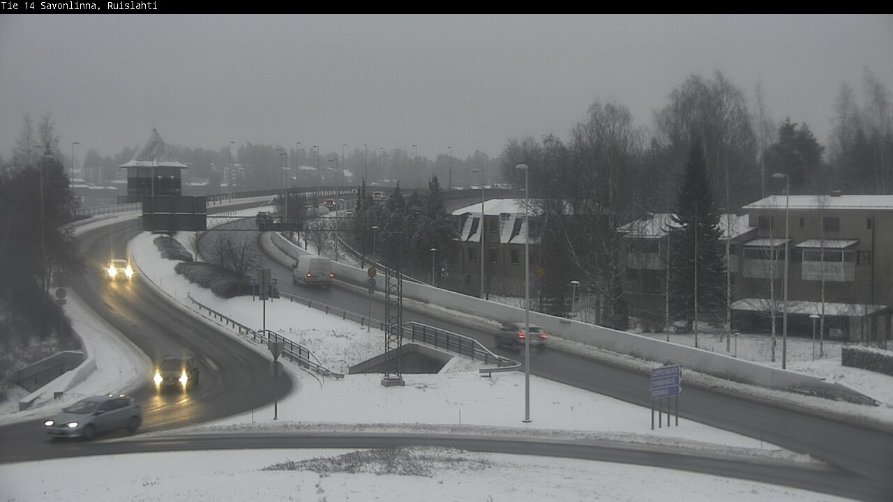 Weather Camera Image Väg 14 Nyslott, Ruislahti, Savonlinna, Etelä-Savo