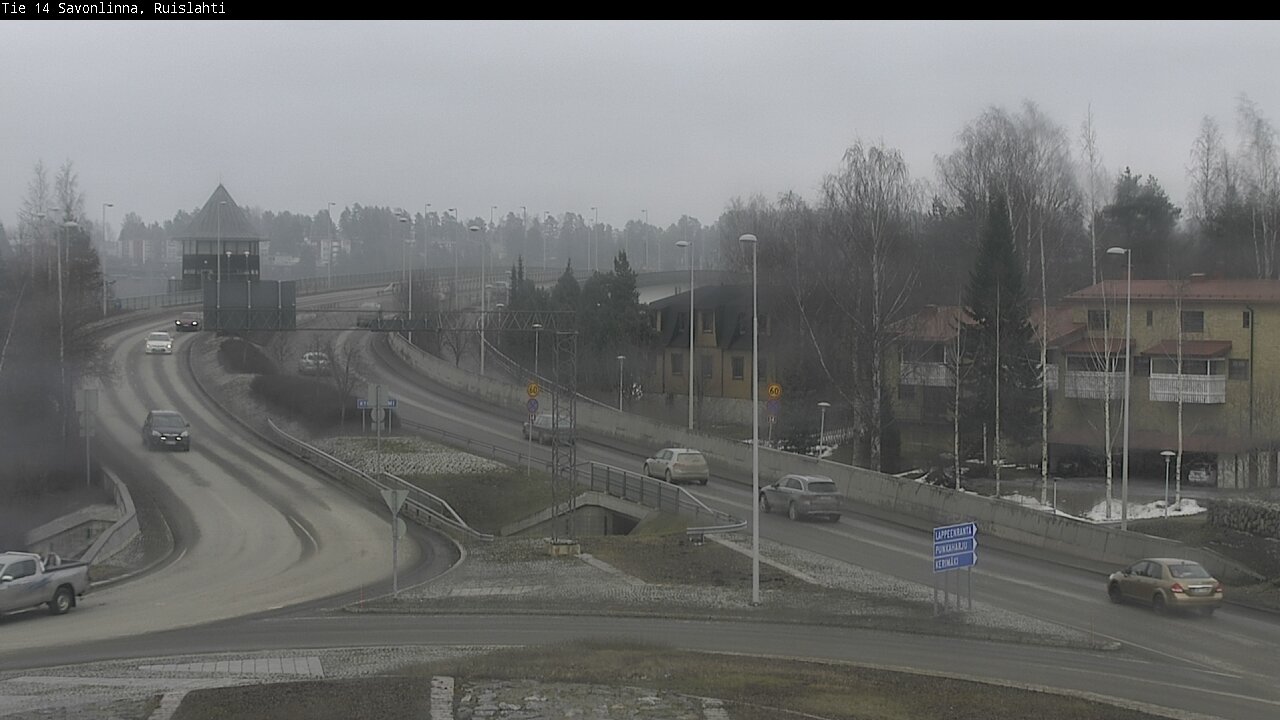 Weather Camera Image Väg 14 Nyslott, Ruislahti, Savonlinna, Etelä-Savo