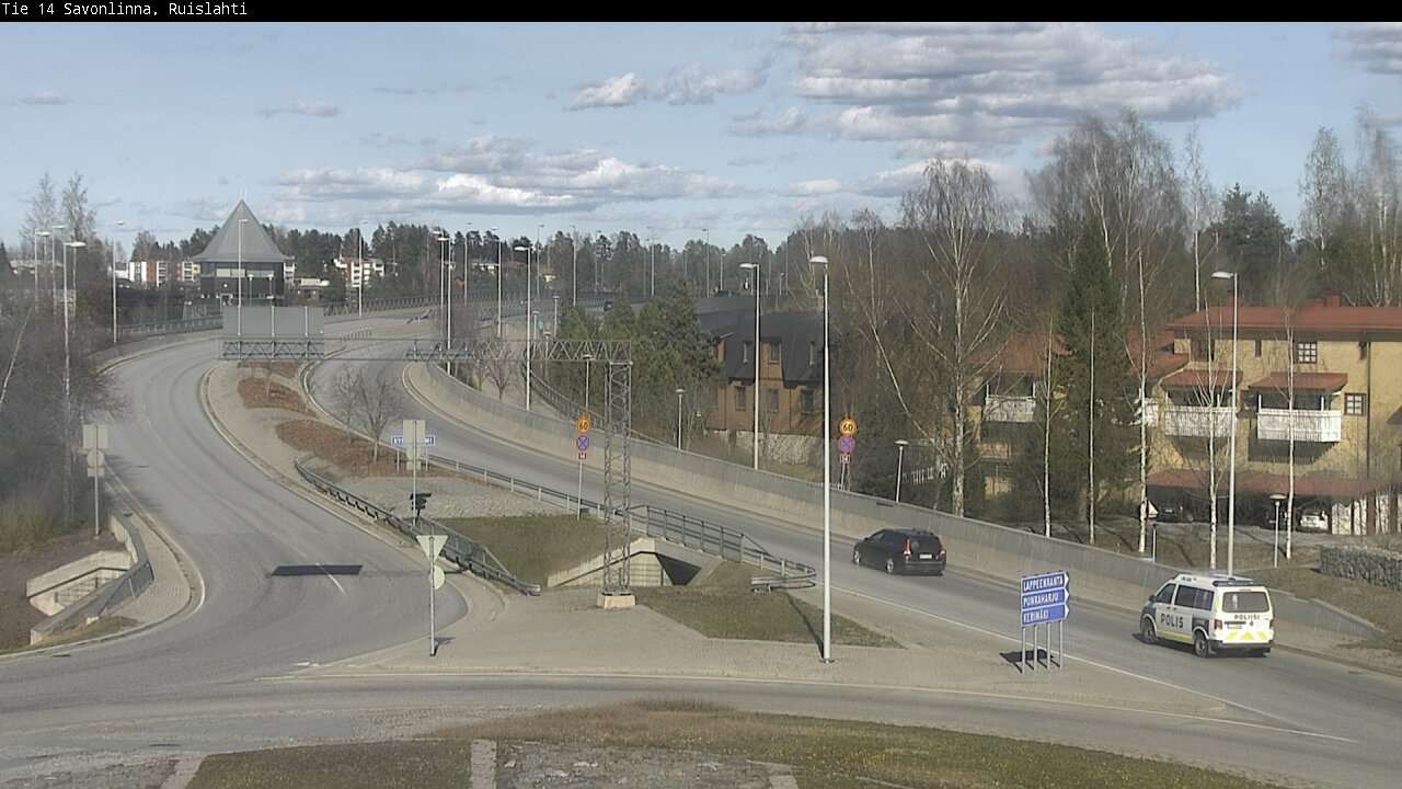 Weather Camera Image Väg 14 Nyslott, Ruislahti, Savonlinna, Etelä-Savo