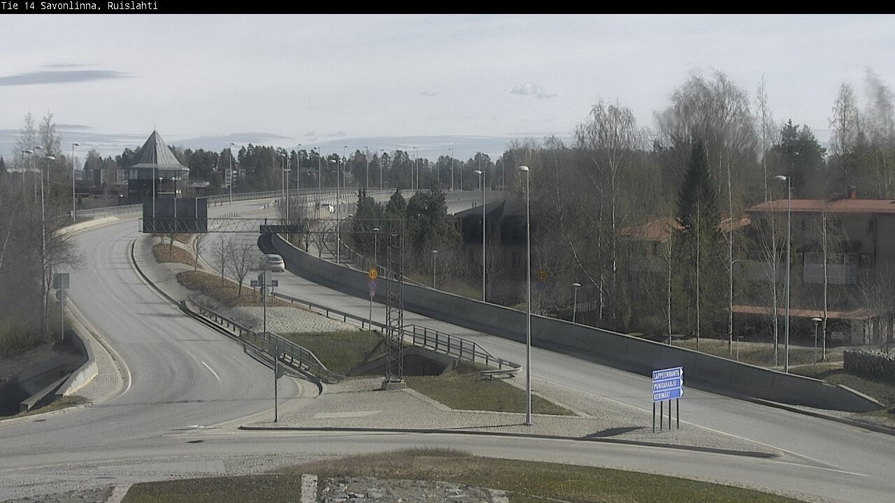 Weather Camera Image Väg 14 Nyslott, Ruislahti, Savonlinna, Etelä-Savo