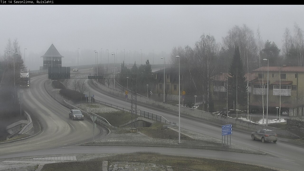 Weather Camera Image Väg 14 Nyslott, Ruislahti, Savonlinna, Etelä-Savo
