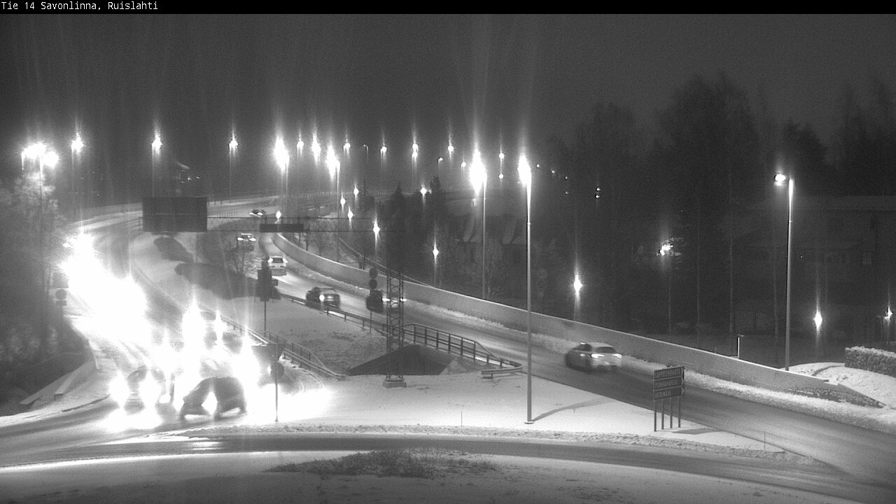 Weather Camera Image Väg 14 Nyslott, Ruislahti, Savonlinna, Etelä-Savo