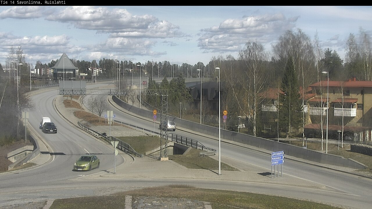 Weather Camera Image Väg 14 Nyslott, Ruislahti, Savonlinna, Etelä-Savo