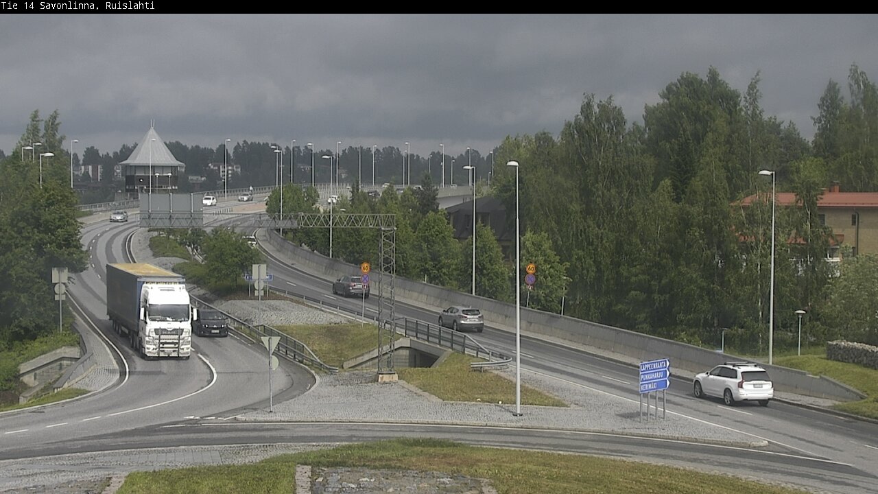 Weather Camera Image Road 14 Savonlinna, Ruislahti, Savonlinna, Etelä-Savo
