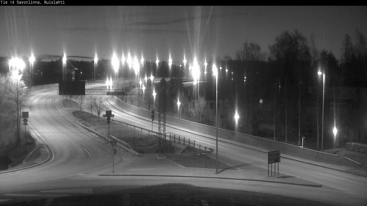 Weather Camera Image Väg 14 Nyslott, Ruislahti, Savonlinna, Etelä-Savo