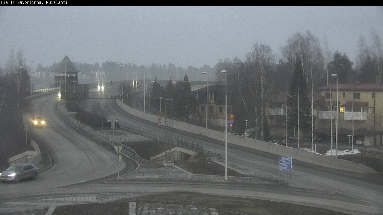 Weather Camera Image Road 14 Savonlinna, Ruislahti, Savonlinna, Etelä-Savo