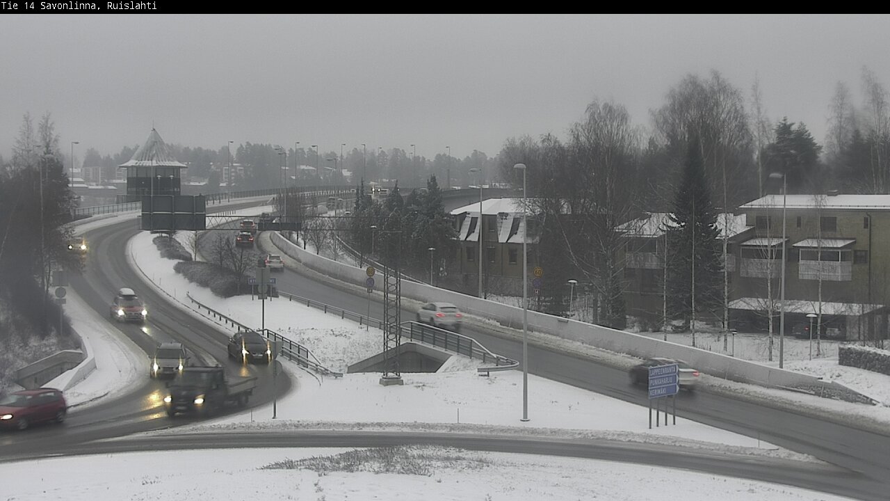 Weather Camera Image Väg 14 Nyslott, Ruislahti, Savonlinna, Etelä-Savo