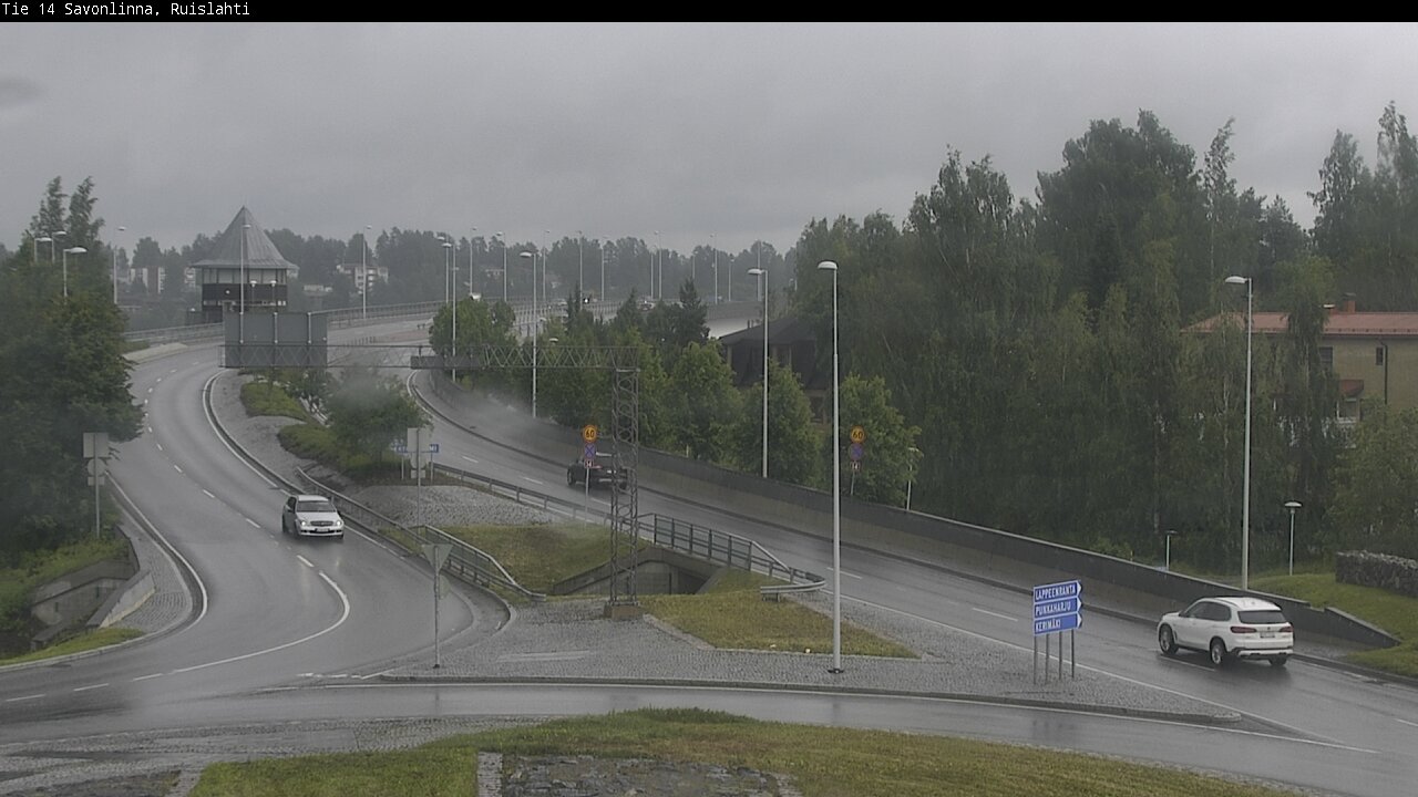 Weather Camera Image Väg 14 Nyslott, Ruislahti, Savonlinna, Etelä-Savo