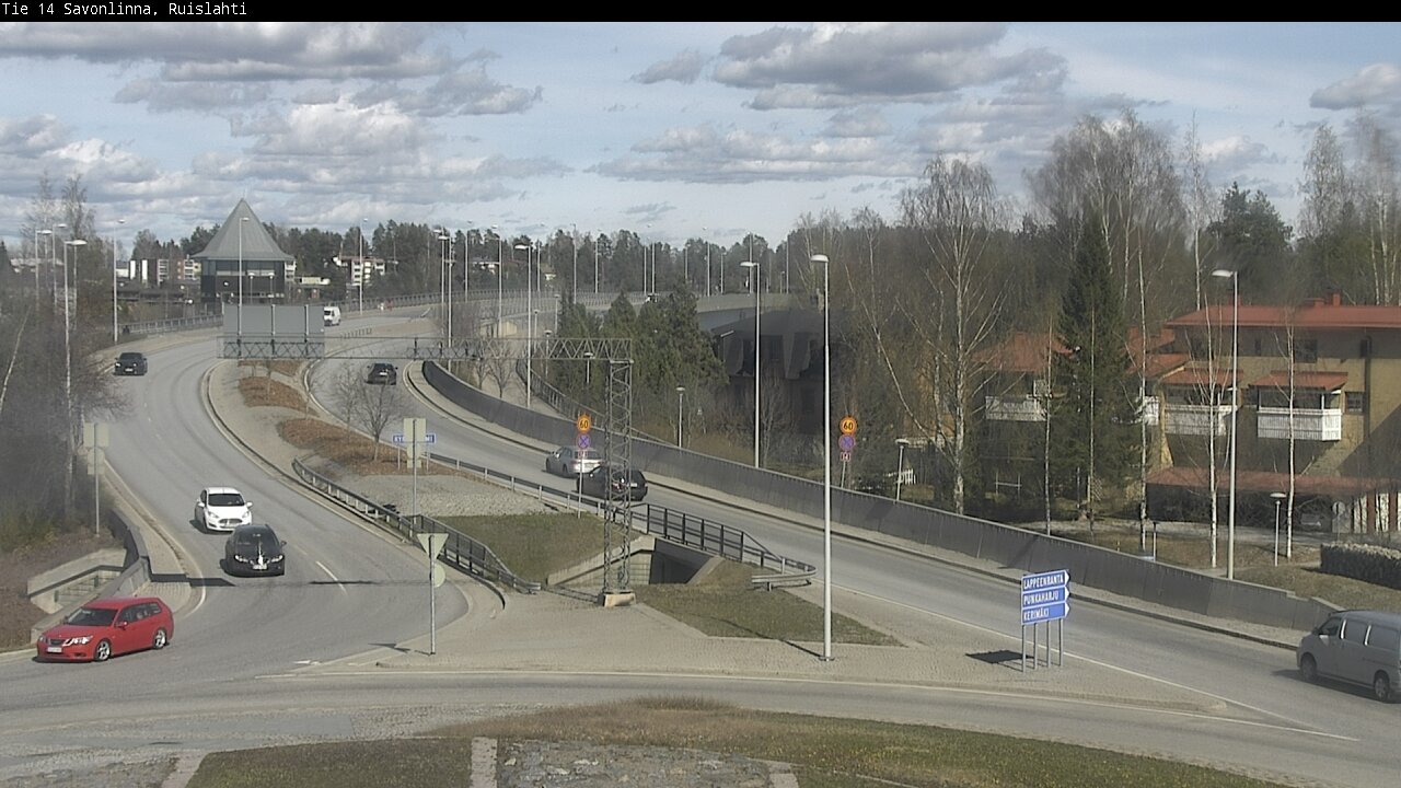 Weather Camera Image Väg 14 Nyslott, Ruislahti, Savonlinna, Etelä-Savo
