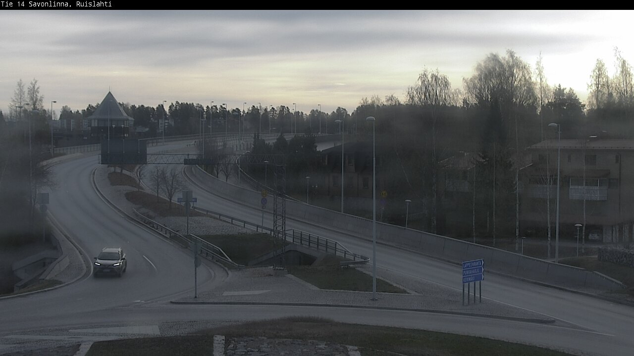 Weather Camera Image Road 14 Savonlinna, Ruislahti, Savonlinna, Etelä-Savo