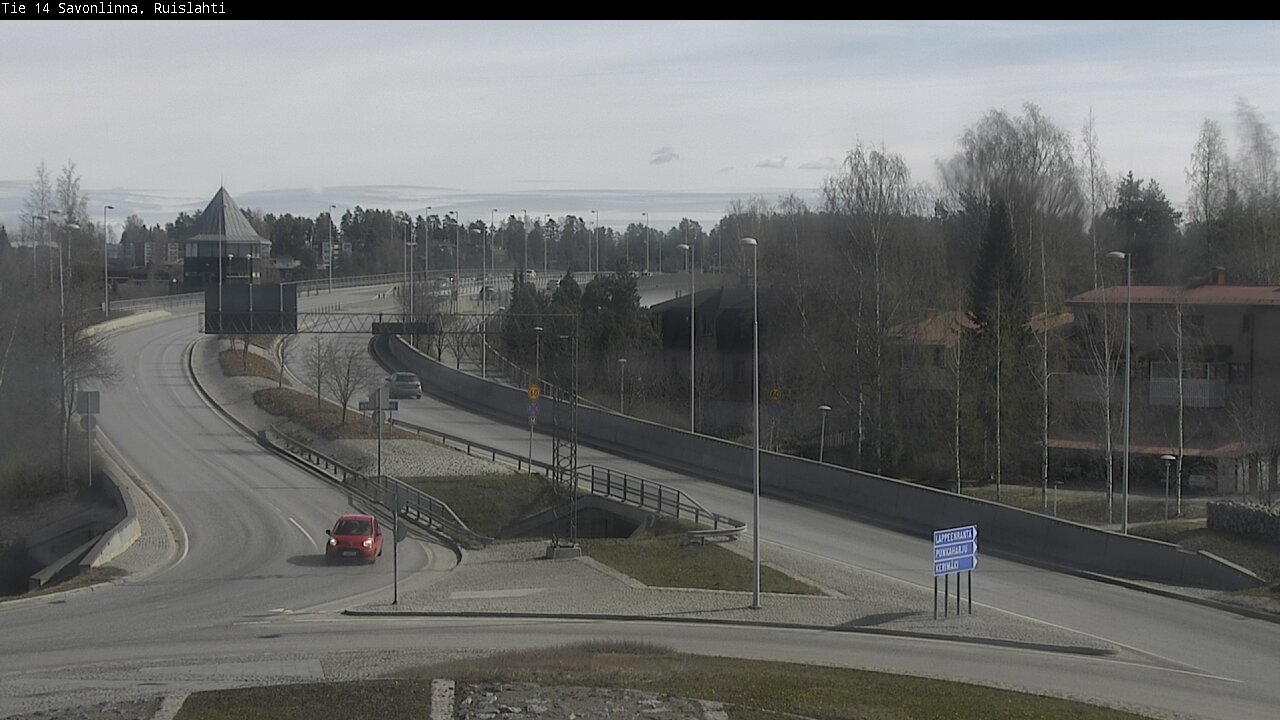Weather Camera Image Väg 14 Nyslott, Ruislahti, Savonlinna, Etelä-Savo