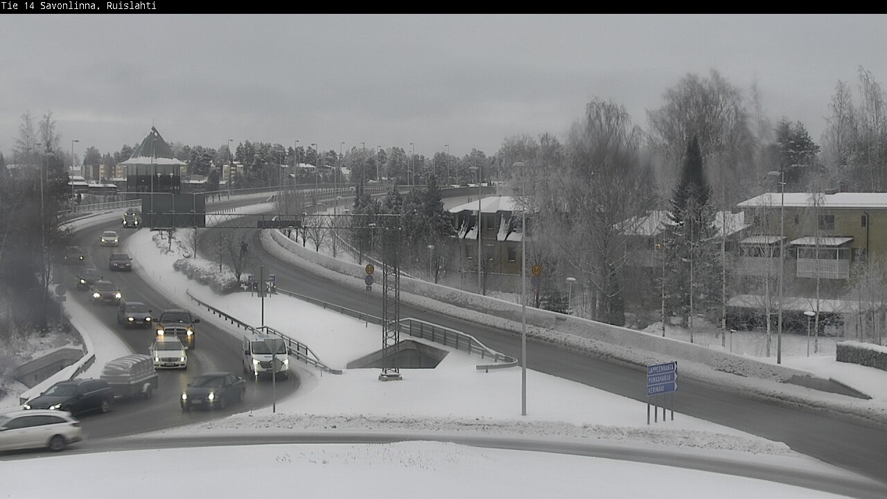 Weather Camera Image Road 14 Savonlinna, Ruislahti, Savonlinna, Etelä-Savo