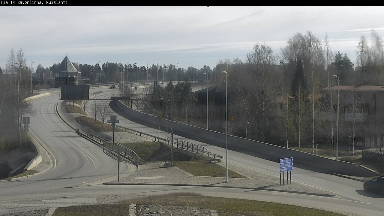 Weather Camera Image Väg 14 Nyslott, Ruislahti, Savonlinna, Etelä-Savo