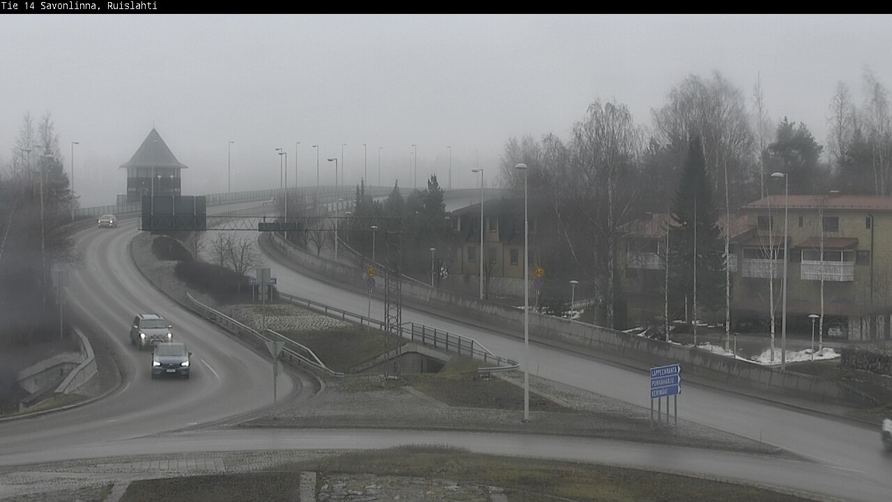 Weather Camera Image Väg 14 Nyslott, Ruislahti, Savonlinna, Etelä-Savo