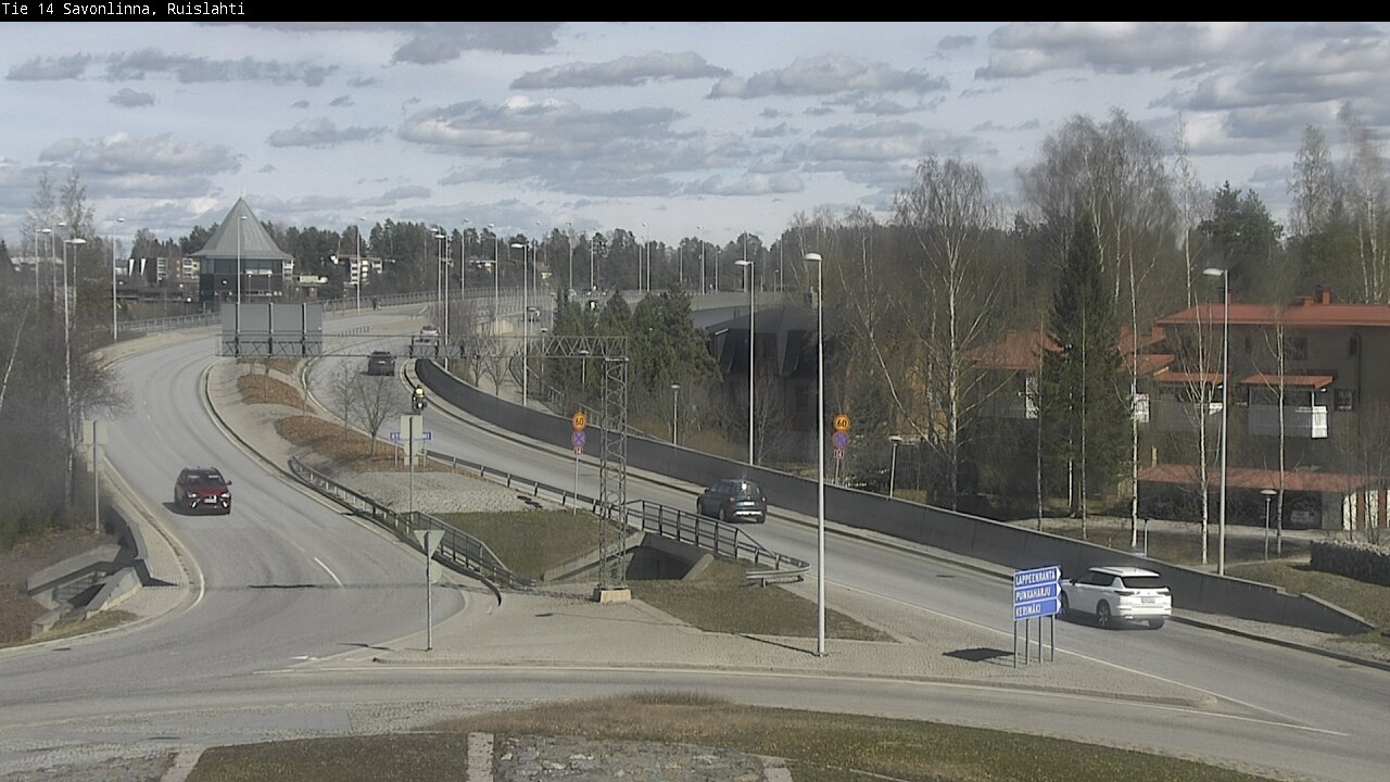 Weather Camera Image Väg 14 Nyslott, Ruislahti, Savonlinna, Etelä-Savo