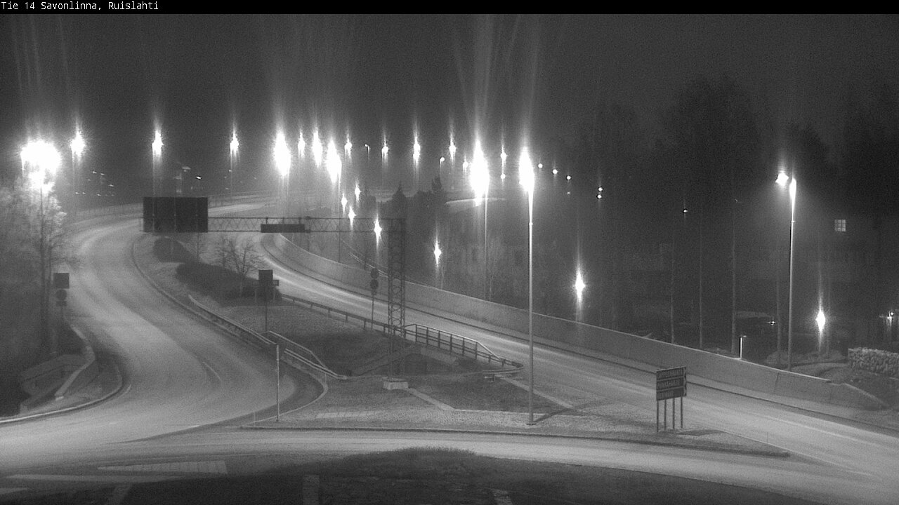 Weather Camera Image Road 14 Savonlinna, Ruislahti, Savonlinna, Etelä-Savo