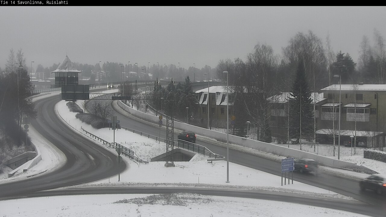 Weather Camera Image Väg 14 Nyslott, Ruislahti, Savonlinna, Etelä-Savo