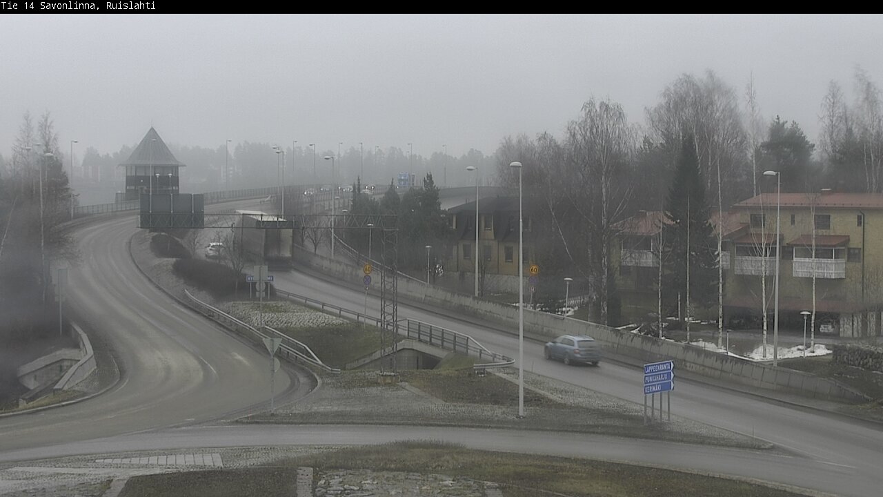 Weather Camera Image Väg 14 Nyslott, Ruislahti, Savonlinna, Etelä-Savo