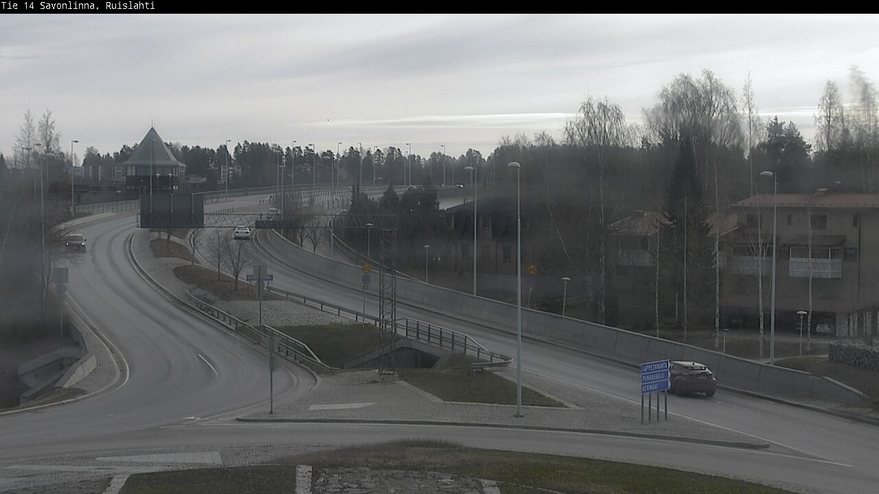 Weather Camera Image Väg 14 Nyslott, Ruislahti, Savonlinna, Etelä-Savo