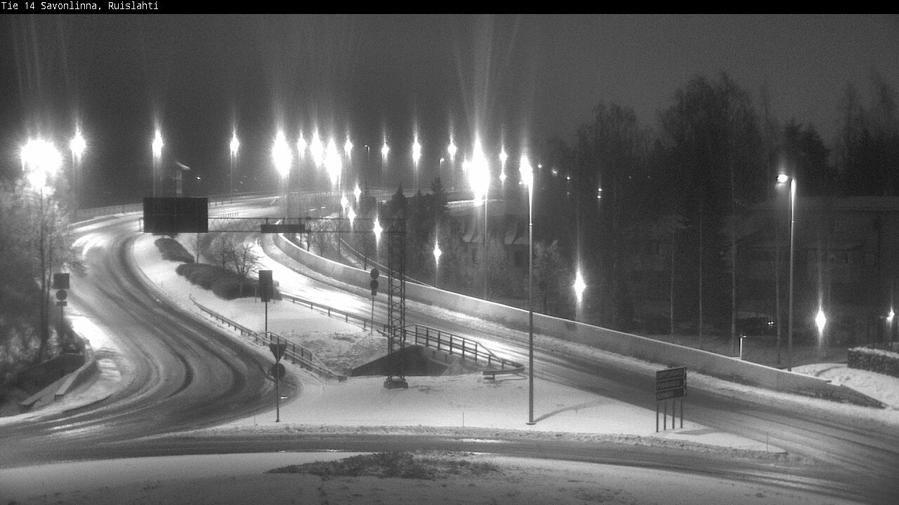 Weather Camera Image Väg 14 Nyslott, Ruislahti, Savonlinna, Etelä-Savo
