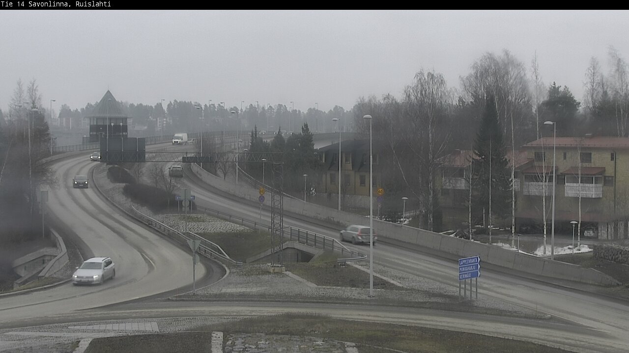 Weather Camera Image Väg 14 Nyslott, Ruislahti, Savonlinna, Etelä-Savo