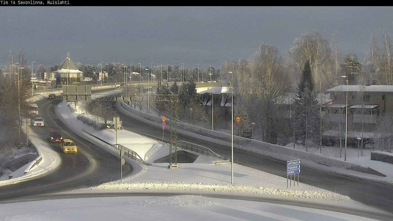 Weather Camera Image Road 14 Savonlinna, Ruislahti, Savonlinna, Etelä-Savo
