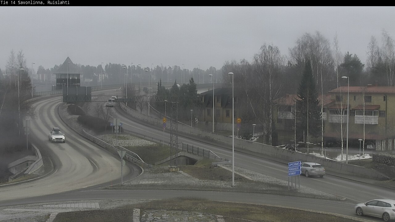 Weather Camera Image Väg 14 Nyslott, Ruislahti, Savonlinna, Etelä-Savo