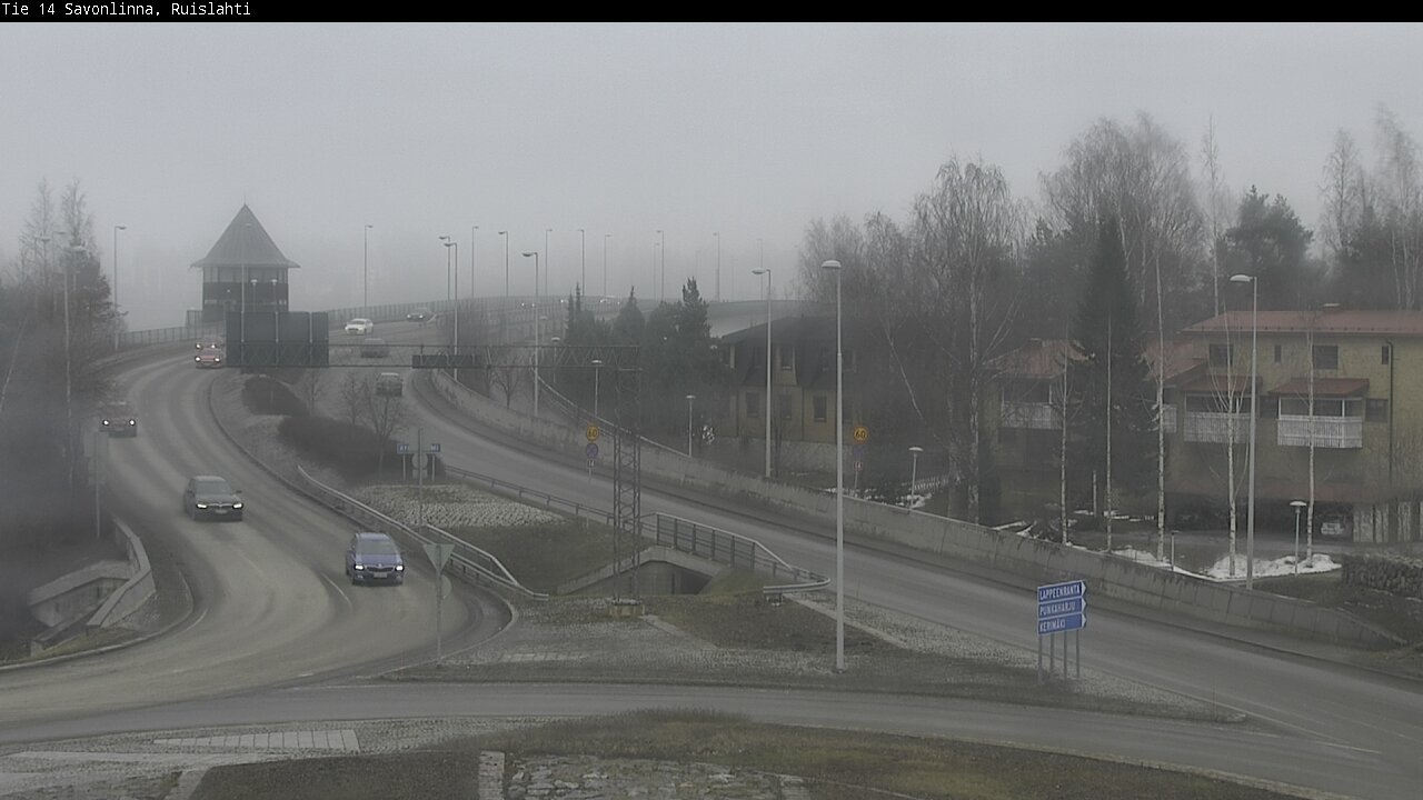 Weather Camera Image Väg 14 Nyslott, Ruislahti, Savonlinna, Etelä-Savo