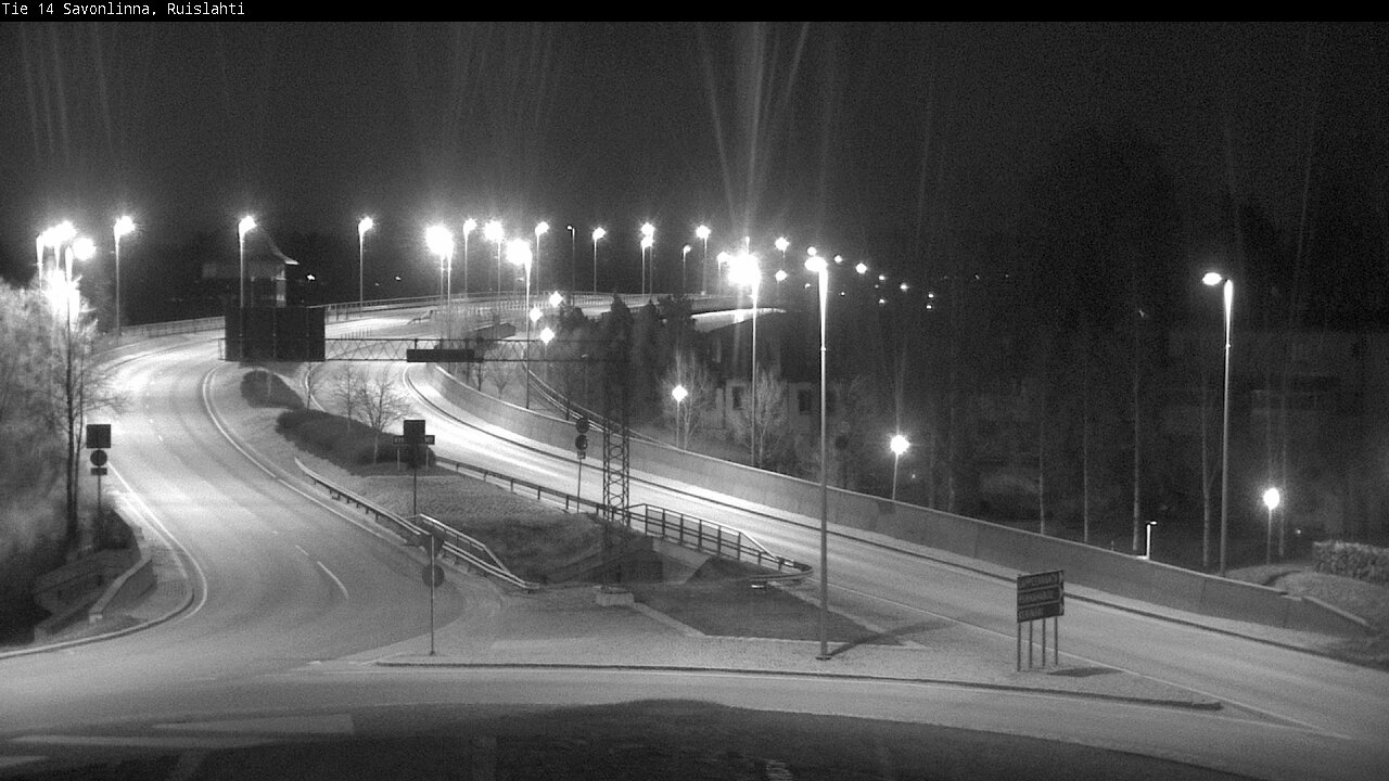 Weather Camera Image Road 14 Savonlinna, Ruislahti, Savonlinna, Etelä-Savo