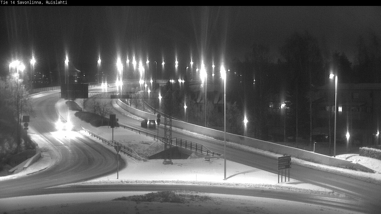 Weather Camera Image Väg 14 Nyslott, Ruislahti, Savonlinna, Etelä-Savo