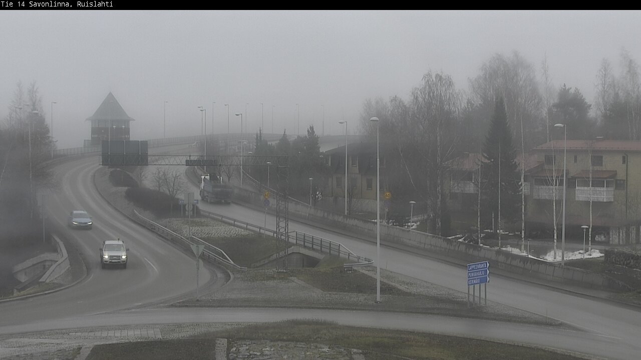 Weather Camera Image Väg 14 Nyslott, Ruislahti, Savonlinna, Etelä-Savo