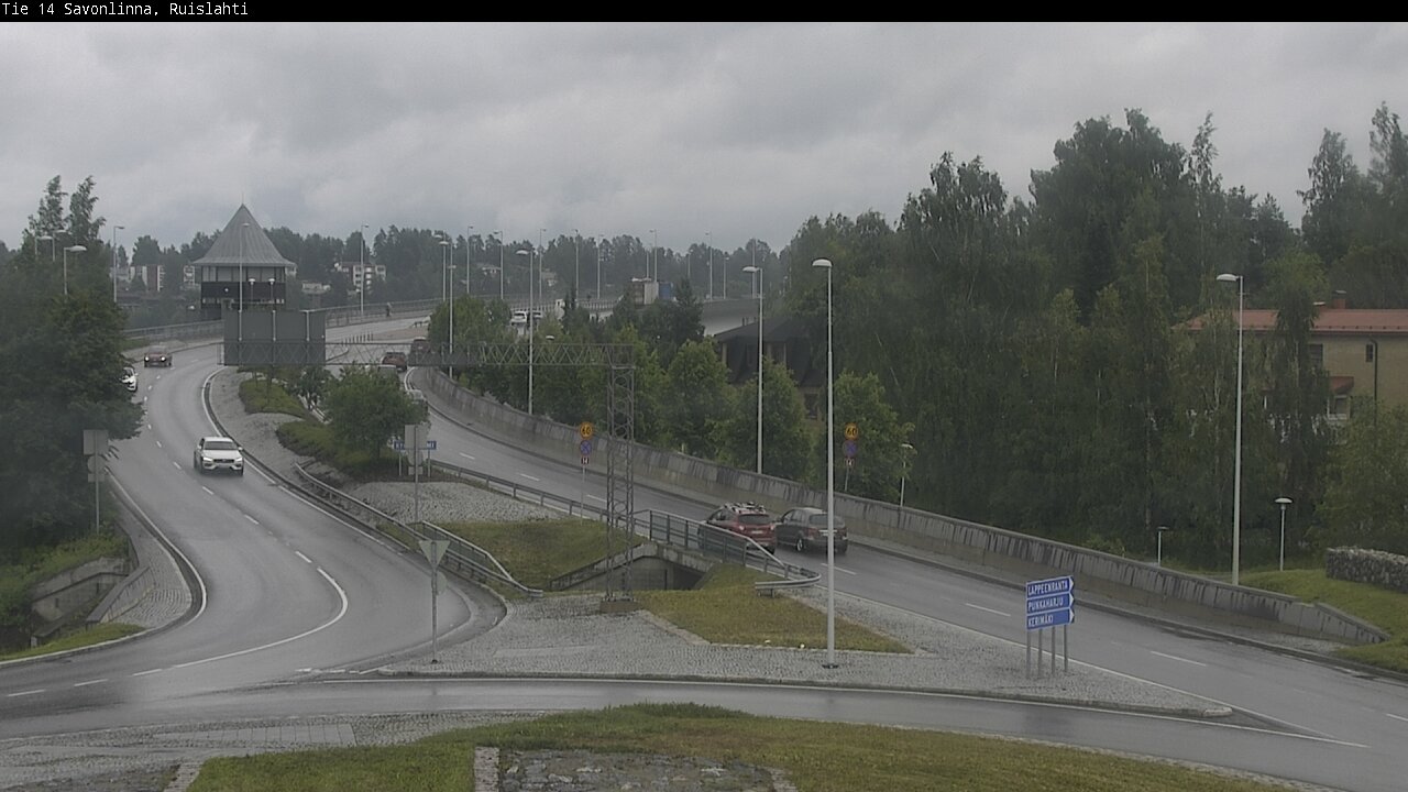 Weather Camera Image Väg 14 Nyslott, Ruislahti, Savonlinna, Etelä-Savo