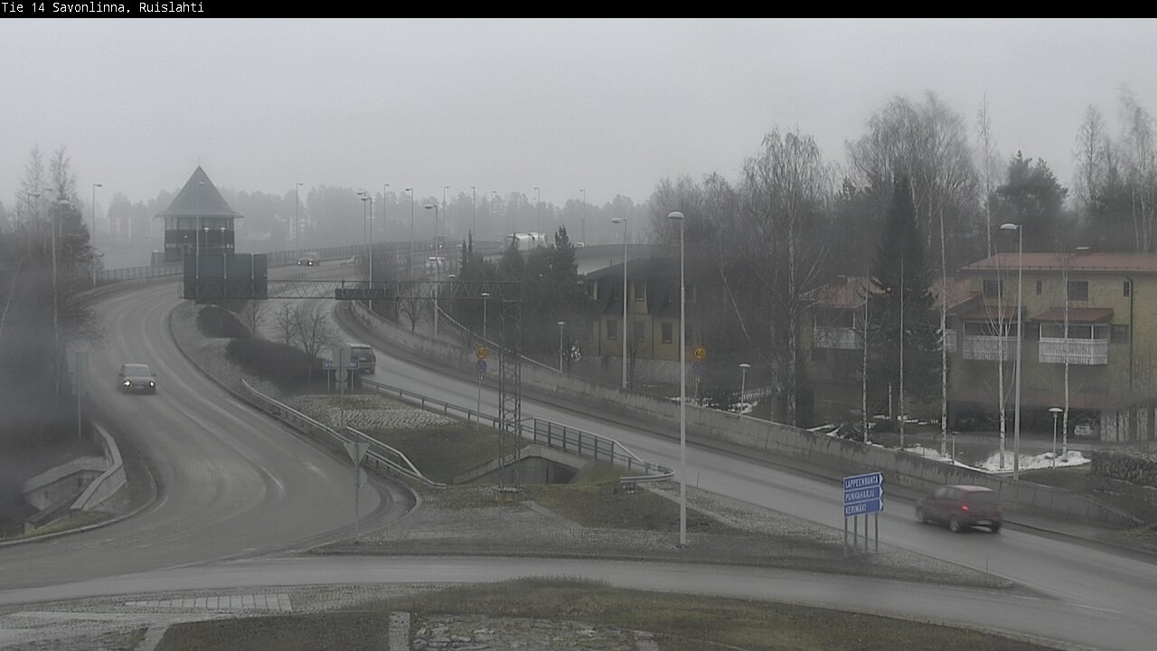 Weather Camera Image Väg 14 Nyslott, Ruislahti, Savonlinna, Etelä-Savo