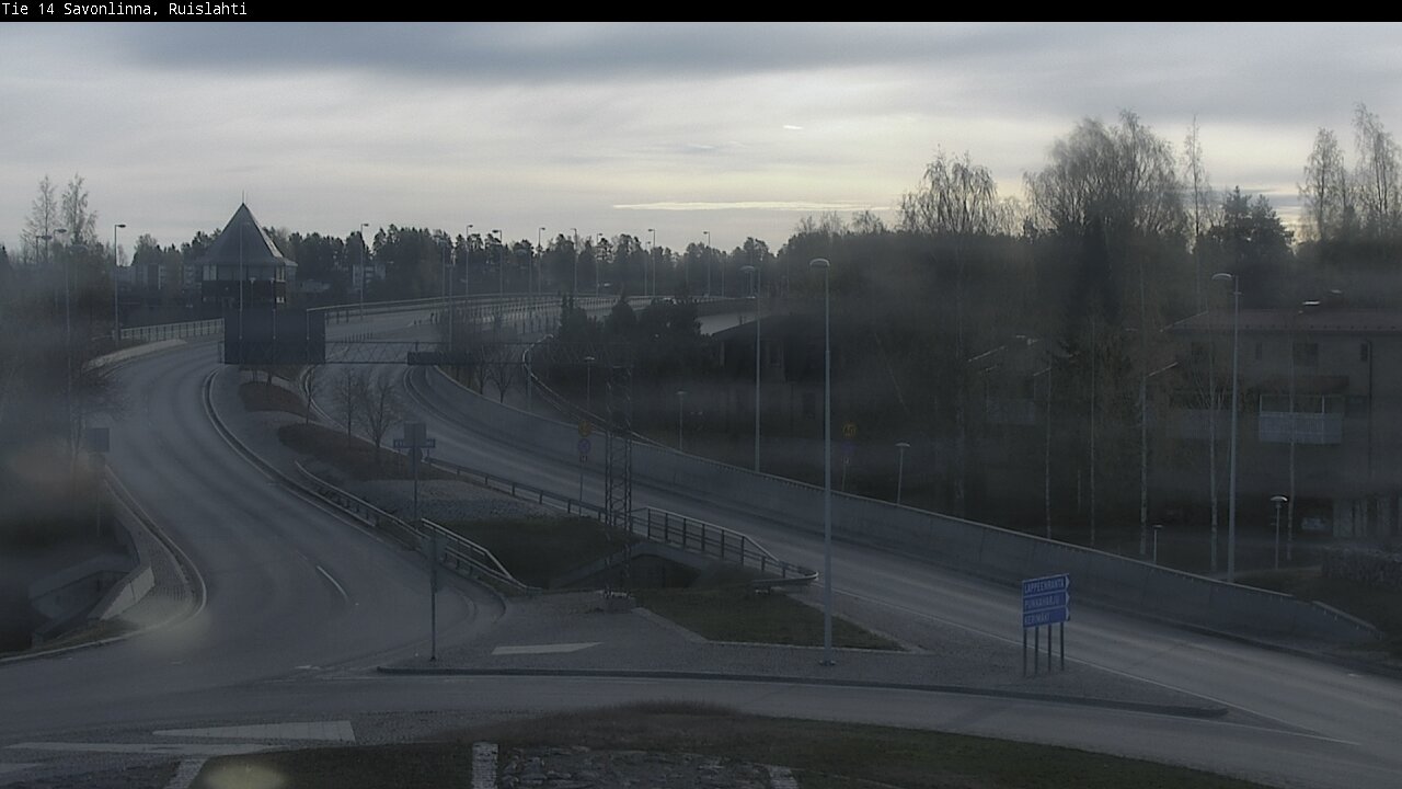 Weather Camera Image Road 14 Savonlinna, Ruislahti, Savonlinna, Etelä-Savo